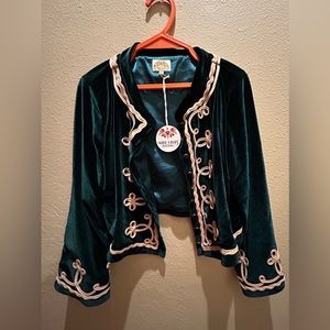 NWT Nine Lives Bazaar Joni Jacket in Emerald, Size 14